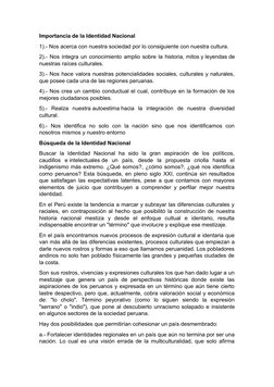 Importancia de la Identidad Nacional
1).- Nos acerca con nuestra sociedad por lo consiguiente con nuestra cultura.
2).- Nos i