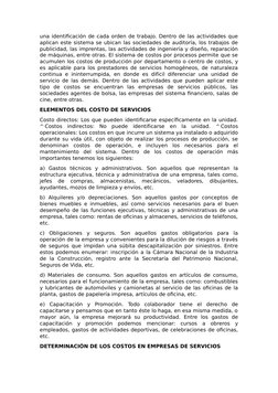 una identificación de cada orden de trabajo. Dentro de las actividades que
aplican este sistema se ubican las sociedades de a