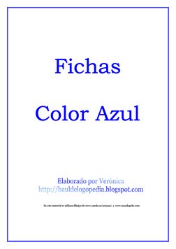 Actividades para trabajar el color azul | PDF | Arte