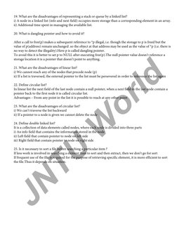 Data Structures VIVA Questions & Answers | PDF | Pointer (Computer ...