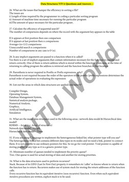 Data Structures VIVA Questions & Answers | PDF | Pointer (Computer ...