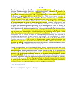 En el diagrama podemos identificar la memoria del Programa en la parte superior 
izquierda con 8K posiciones por 14 bits, tam