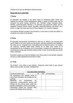 8
Vídeos en los que se destaquen estas acciones. 
 
Desarrollo de la actividad: 
 
1ª Parte 
 
El educador les hablará a lo