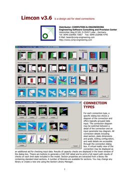 Limcon V3.6 Steel Connection Design Software | PDF