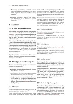 Dependency Injection | PDF | Class (Computer Programming) | Constructor ...