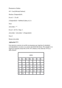 Parameters cCadena
nN = Len(Alltrim(cCadena))
Declare cTemporal(nN)
For nI = 1 To nN
cTemporal(nI) = SubStr(cCadena, nI, 1)
N