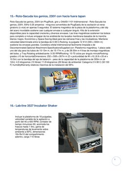 6 
15.- Roto-Sacuda los genios, 230V con hacia fuera tapan 
Roto-Sacuda los genios, 230V sin PlugRock, gire u OrbitSI-1101