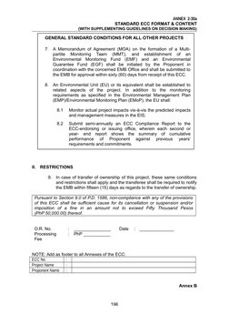Standard Format for ECC Certificate | PDF | Environmental Impact ...