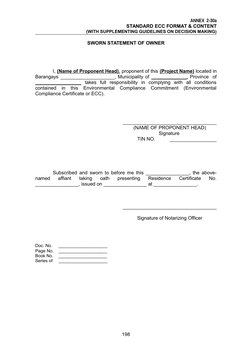 Standard Format for ECC Certificate | PDF | Environmental Impact ...