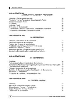 E xc e le n cia  A ca d é m ica 
 
6 
 
UNIDAD TEMÁTICA V 
ACCIÓN, CONTRADICCIÓN Y PRETENSIÓN 
 
Definición y Elementos de la