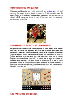 DEFINICION DEL BASQUEBOL
El baloncesto o básquetbol (del  inglés basketball)  es  un deporte  (http://definicion.de/deporte)e