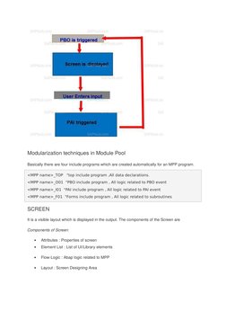 Module Pool Programming in SAP ABAP | PDF | Computer Engineering ...