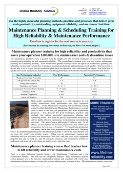 Phone 
Mobile/Cell: 
Email: 
Website: 
+61 8 9457 6297 
+61 (0) 402 731 563 
info@lifetime-reliability.com 
www.lifetime-re