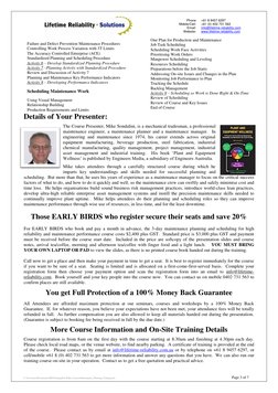 Phone 
Mobile/Cell: 
Email: 
Website: 
+61 8 9457 6297 
+61 (0) 402 731 563 
info@lifetime-reliability.com 
www.lifetime-re