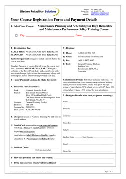 Phone 
Mobile/Cell: 
Email: 
Website: 
+61 8 9457 6297 
+61 (0) 402 731 563 
info@lifetime-reliability.com 
www.lifetime-re