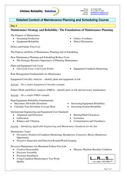 Phone 
Mobile/Cell: 
Email: 
Website: 
+61 8 9457 6297 
+61 (0) 402 731 563 
info@lifetime-reliability.com 
www.lifetime-re