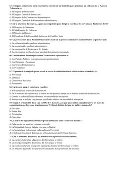 63 El órgano competente para autorizar la entrada en un domicilio para practicar un embargo de la Agencia 
Tributaria es: 
a)