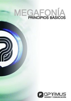 MEGAFONÍA
PRINCIPIOS BÁSICOS
