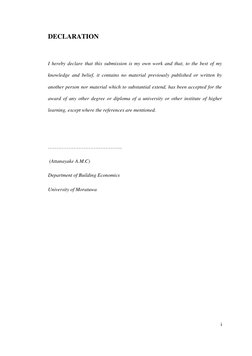 i 
 
DECLARATION 
 
I hereby declare that this submission is my own work and that, to the best of my 
knowledge and bel