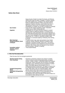 Diesel Sds Shell Shell Diesel Safety Data Sheet 2024 | PDF | Toxicity | Personal ...