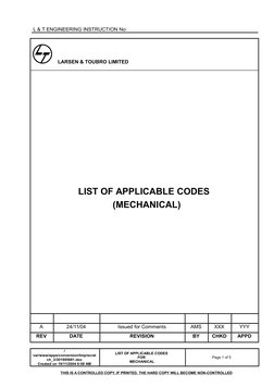 Mechanical Engineering Codes List | PDF | Pipe (Fluid Conveyance) | Steel