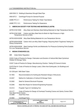 Mechanical Engineering Codes List | PDF | Pipe (Fluid Conveyance) | Steel