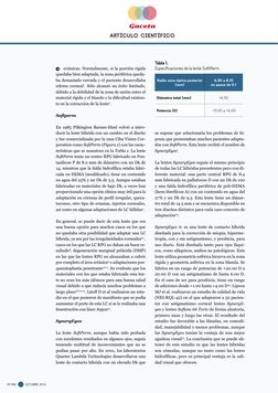 Gaceta
Artículo científico 
OCTUBRE  2014
  nº 496
ectásicas. Normalmente, si la porción rígida 
quedaba bien adaptada, la zo