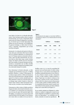 OCTUBRE  2014
  nº 496
zona óptica si la lente no es colocada adecuada-
mente. Estas burbujas pueden afectar al patrón 
de fl