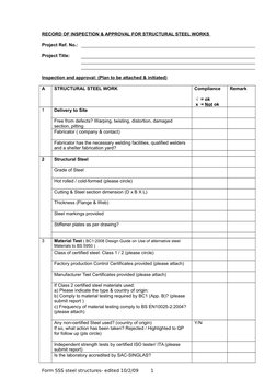 Structural Steel Inspection Report | PDF