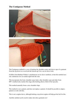 Susie Myers' Contiguous Knitting Method | PDF | Knitting | Seam (Sewing)