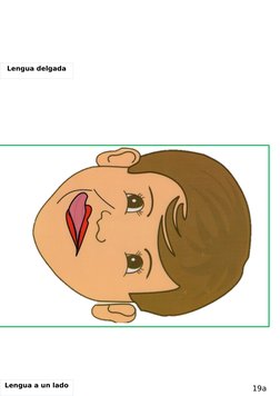 Lengua delgada
19a
Lengua a un lado
