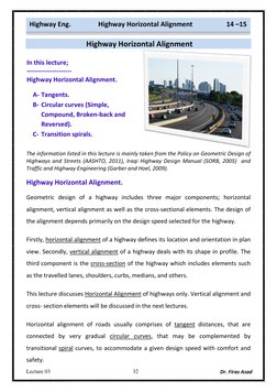Highway Horizontal Alignment Design | PDF | Geometry | Space