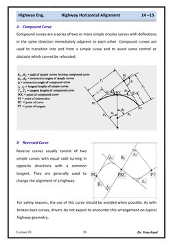 Highway Horizontal Alignment Design | PDF | Geometry | Space