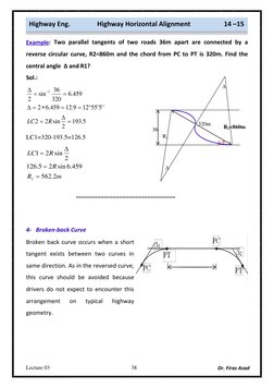 Highway Horizontal Alignment Design | PDF | Geometry | Space