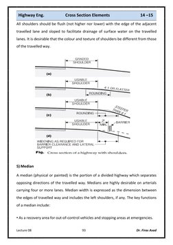 Highway Cross Section Elements Explained | PDF | Lane | Road Surface