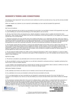 2                                                        ALL GOODS TO BE 
COLLECTED 
12 NOON TUESDAY 
*** All buyer