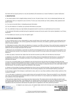 3                                                        ALL GOODS TO BE 
COLLECTED 
12 NOON TUESDAY 
*** All b