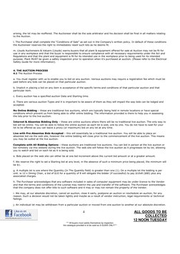 4                                                        ALL GOODS TO BE 
COLLECTED 
12 NOON TUESDAY 
*** All b