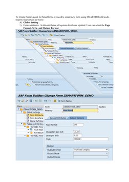 Step-by-Step Guide to SAP Smartforms | PDF | Parameter (Computer ...