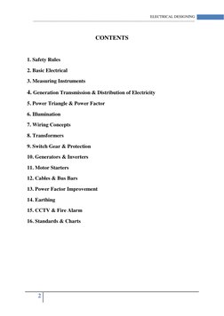 2  
 
 
 
ELECTRICAL DESIGNING 
-----------------------------------------------------------------------------------------