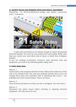 5  
 
 
 
ELECTRICAL DESIGNING 
-----------------------------------------------------------------------------------------