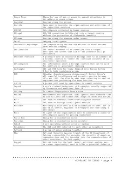 Spy Language Espionage Vocabulary and Terminology | PDF | Counterintelligence ...