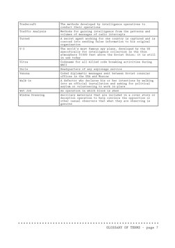 Spy Language Espionage Vocabulary and Terminology | PDF | Counterintelligence ...