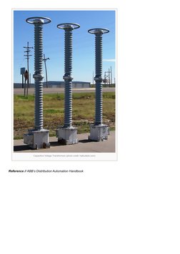 Capacitive Voltage Transformers (photo credit: haikudeck.com)
Reference // ABB’s Distribution Automation Handbook
