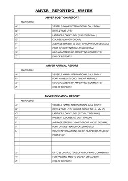 AMVER Reporting System Overview | PDF