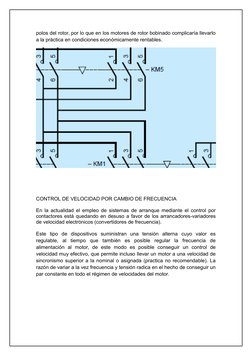 polos del rotor, por lo que en los motores de rotor bobinado complicaría llevarlo
a la práctica en condiciones económicamente
