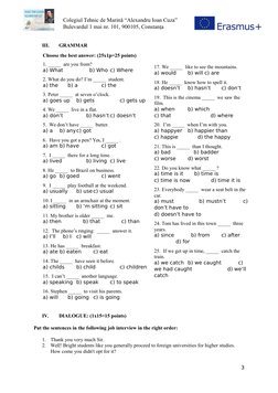 Colegiul Tehnic de Marină “Alexandru Ioan Cuza”
                     Bulevardul 1 mai nr. 101, 900105, C