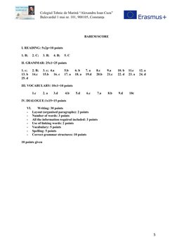 Colegiul Tehnic de Marină “Alexandru Ioan Cuza”
                     Bulevardul 1 mai nr. 101, 900105, C