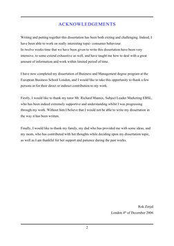 ACKNOWLEDGEMENTS
Writing and putting together this dissertation has been both exiting and challenging. Indeed, I 
have been a