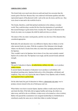 Sparta vs. Athens: Education Systems | PDF | Sparta | Ancient Greece